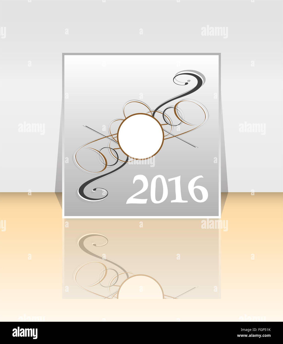 2016 Brochure flyer design modello di impaginazione. stile astratto Foto Stock