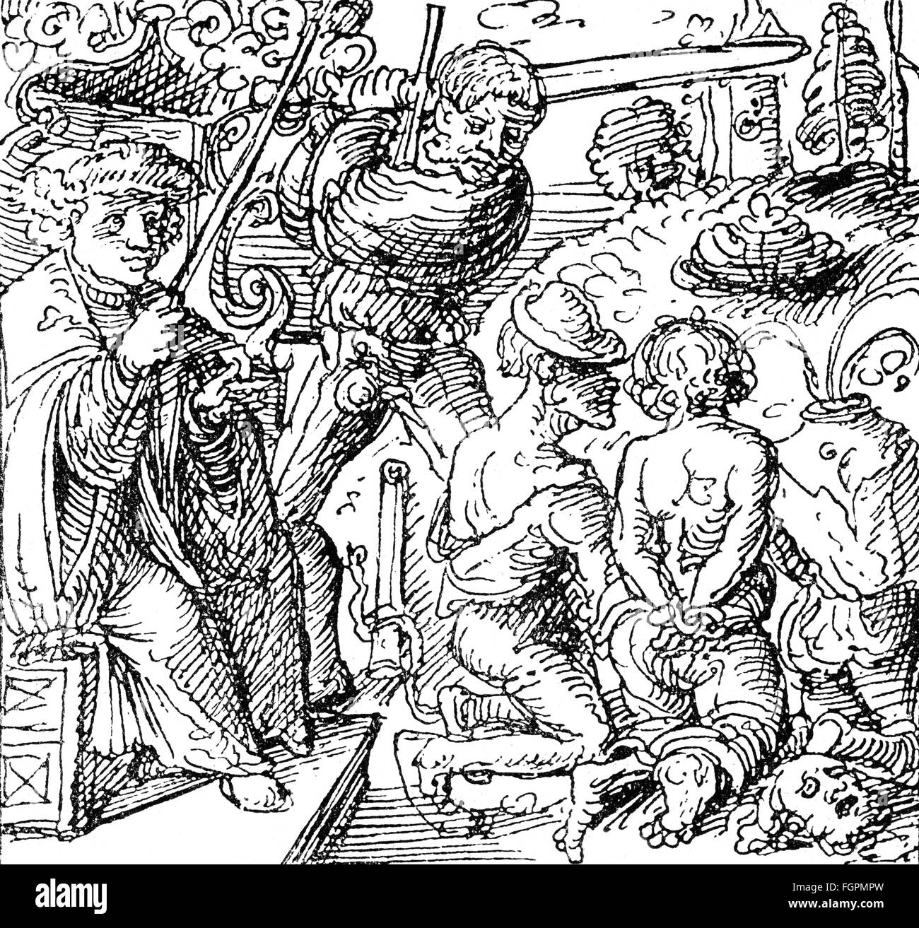 Eventi, Guerra dei contadini tedeschi 1524 - 1526, diritti-aggiuntivi-clearences-non disponibile Foto Stock