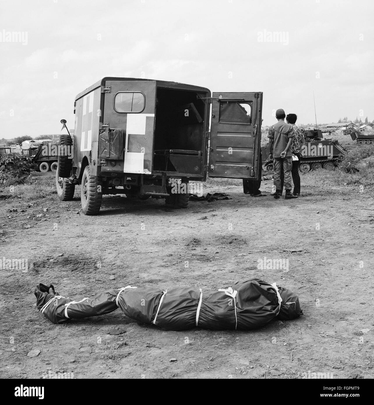Guerra del Vietnam, attacco terroristico dei Khmer rossi contro il Phnom Penh captiale, 7.10.1972, diritti aggiuntivi-clearences-non disponibile Foto Stock