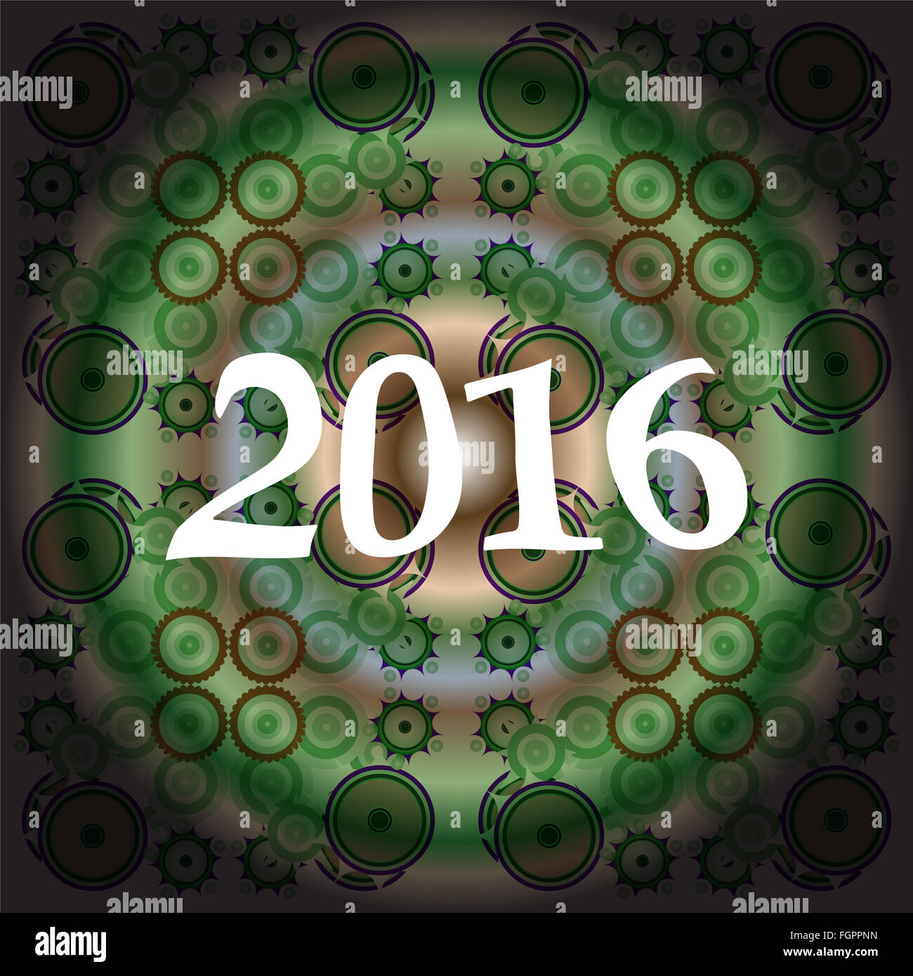 Felice anno nuovo 2016 saluto creative design della scheda Foto Stock
