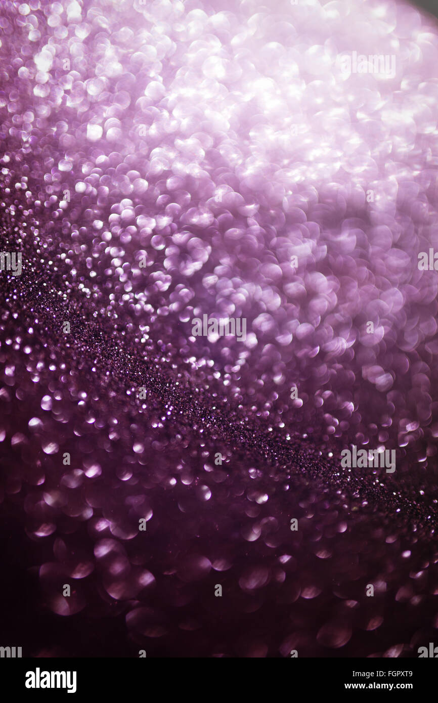 Sfondo di colore viola. Elegante sfondo astratto con bokeh luci sfocati Foto Stock