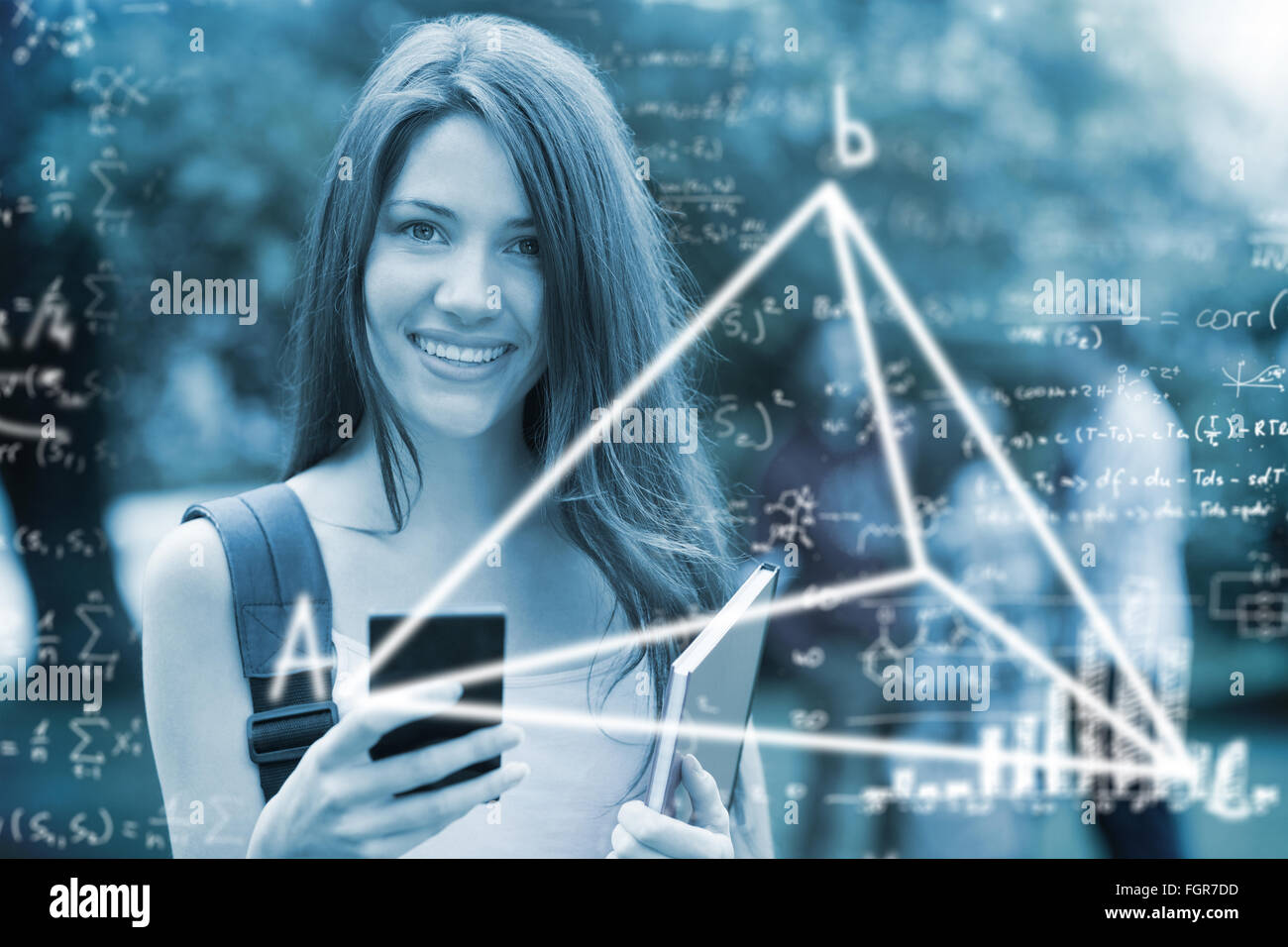Immagine composita di equazioni matematiche Foto Stock