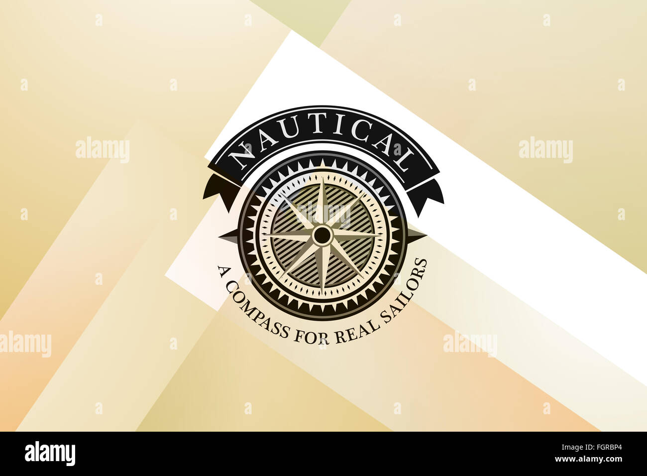 Immagine composita della nautica icona della bussola Foto Stock