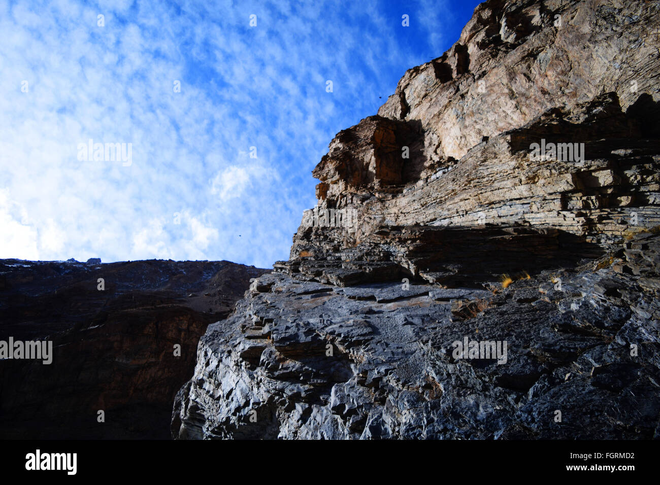 Bella vista delle montagne e del cielo...La natura al suo meglio Foto Stock