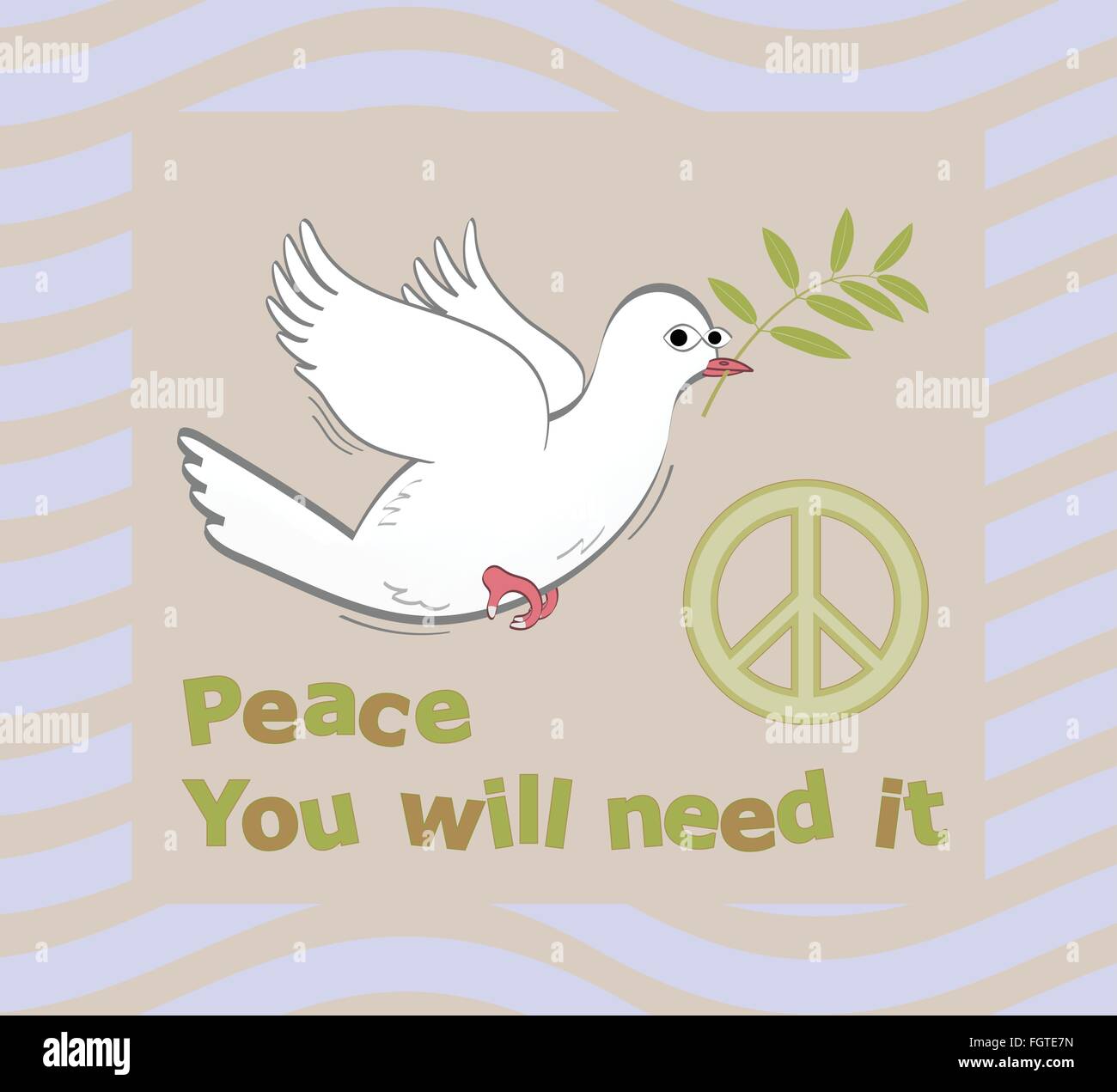 Simbolo di pace Illustrazione Vettoriale