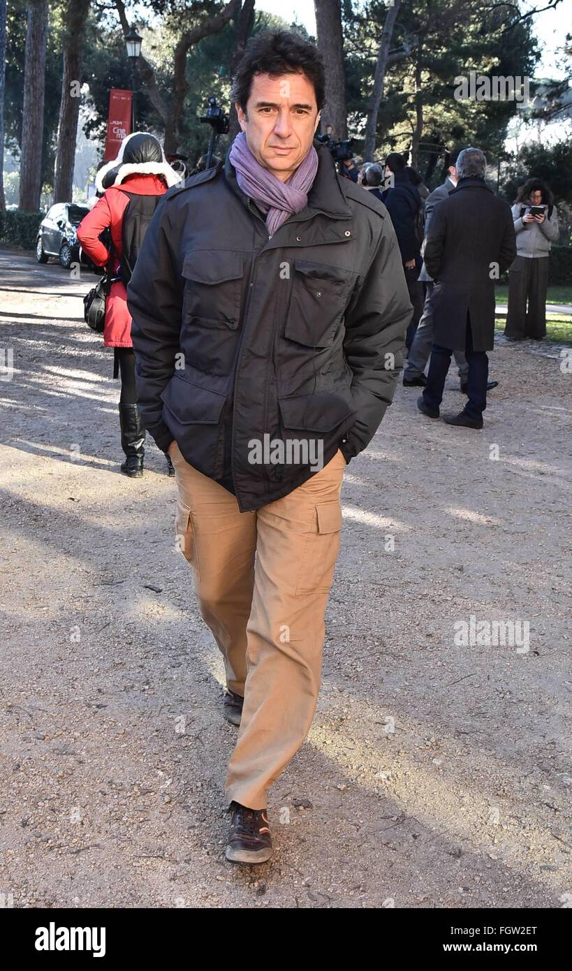 Il funerale di italiano sceneggiatore e regista Ettore Scola presso la Casa del Cinema con: Blas Roca Rey dove: Roma, Italia Quando: 21 Gen 2016 Foto Stock