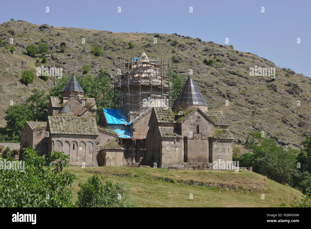 Goshavank monastero di Gosh, Armenia Foto Stock