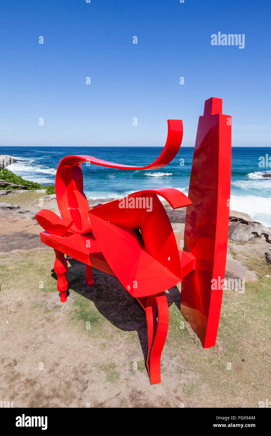 Australia, Nuovo Galles del Sud, Sydney, scultura di Mare 2014 Foto Stock