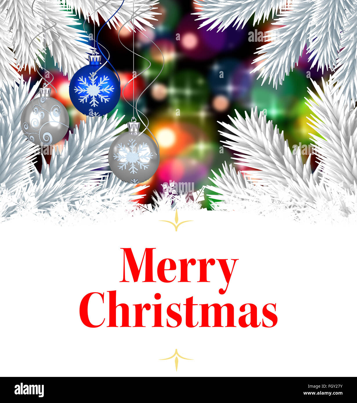 Natale biglietto di auguri Foto Stock