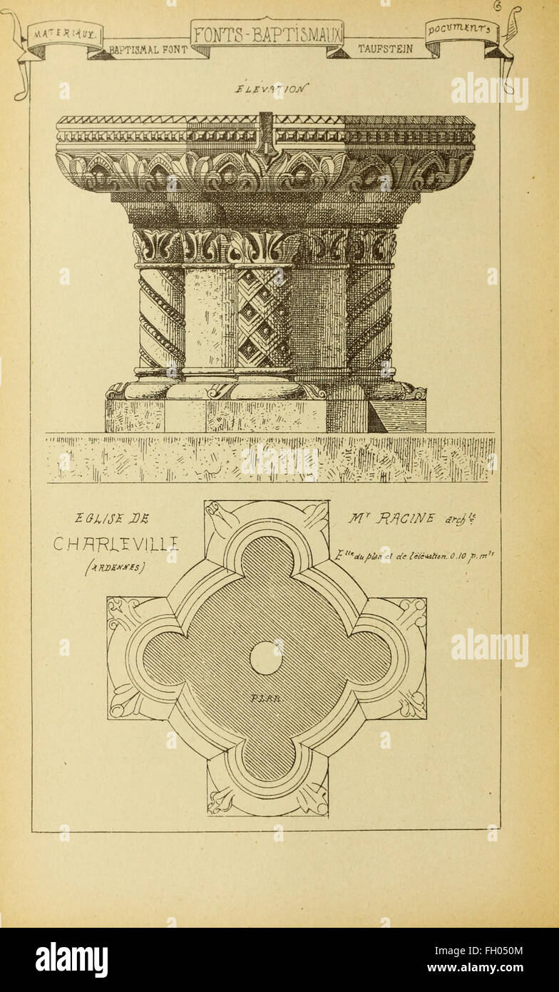 Materiali e documenti di architettura e scultura - classificati in ordine alfabetico (1915) Foto Stock