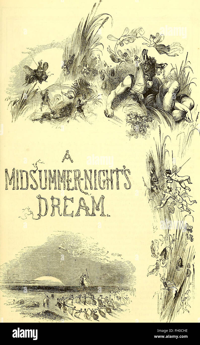 Le commedie, storie tragedie e poesie di William Shakspere (1851) Foto Stock