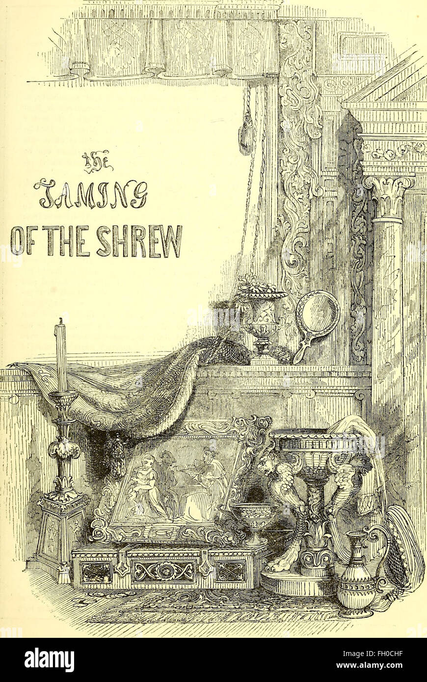Le commedie, storie tragedie e poesie di William Shakspere (1851) Foto Stock