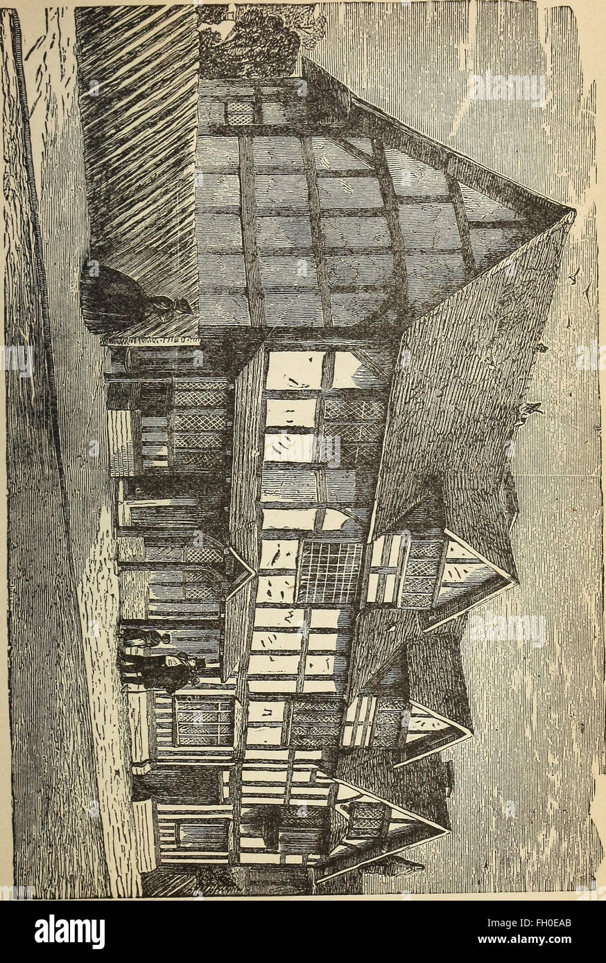 Un'illustrazione dell'edizione 1879 di *The Story of English Literature for Young Readers*, con copertina e bozzetto di un libro d'epoca. Questo lavoro storico introduce la letteratura inglese al pubblico giovane attraverso immagini coinvolgenti e semplici narrazioni. Foto Stock