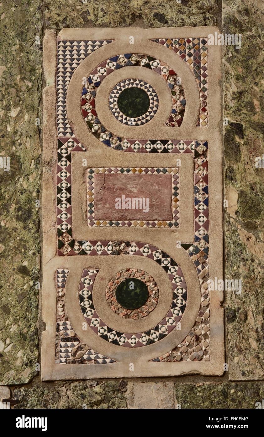 Bella astratto mosaico bizantino dalla Basilica di San Marco facciata meridionale Foto Stock