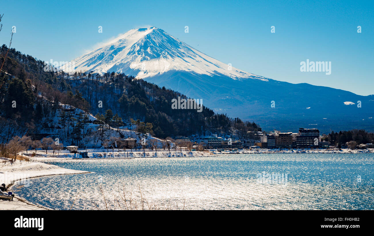 MT. FUJI lago kawaguchiko Foto Stock