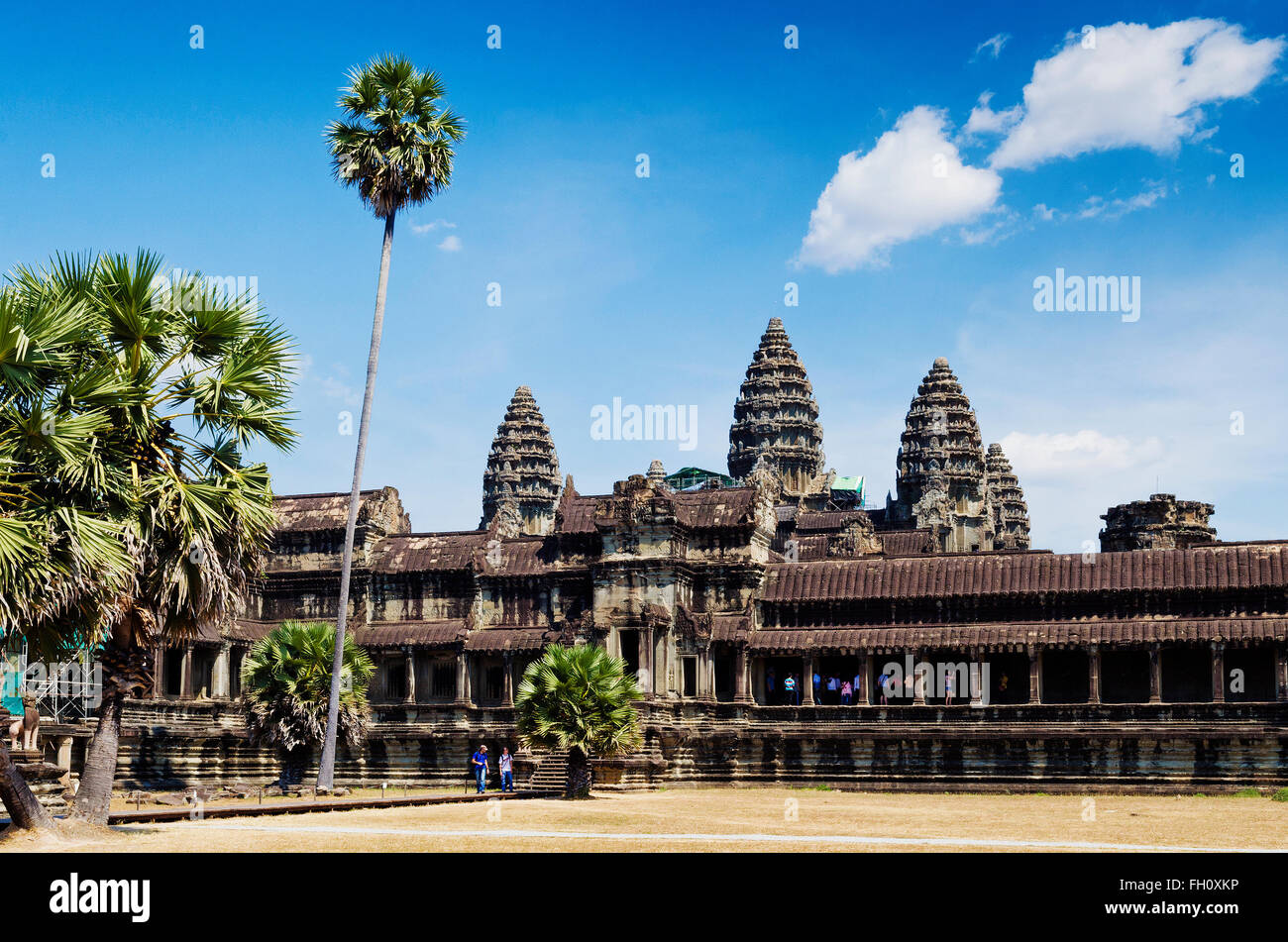 Antica Angkor Wat complesso di rovine vicino a siem reap in Cambogia Foto Stock