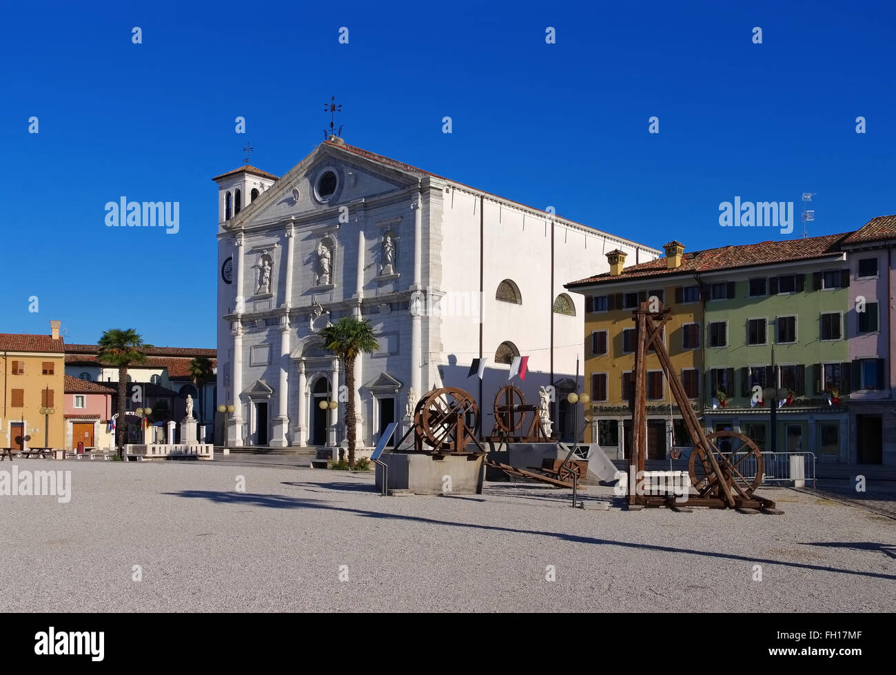 Palmanova in Italien - Palmanova in Italia, Piazza principale Foto Stock