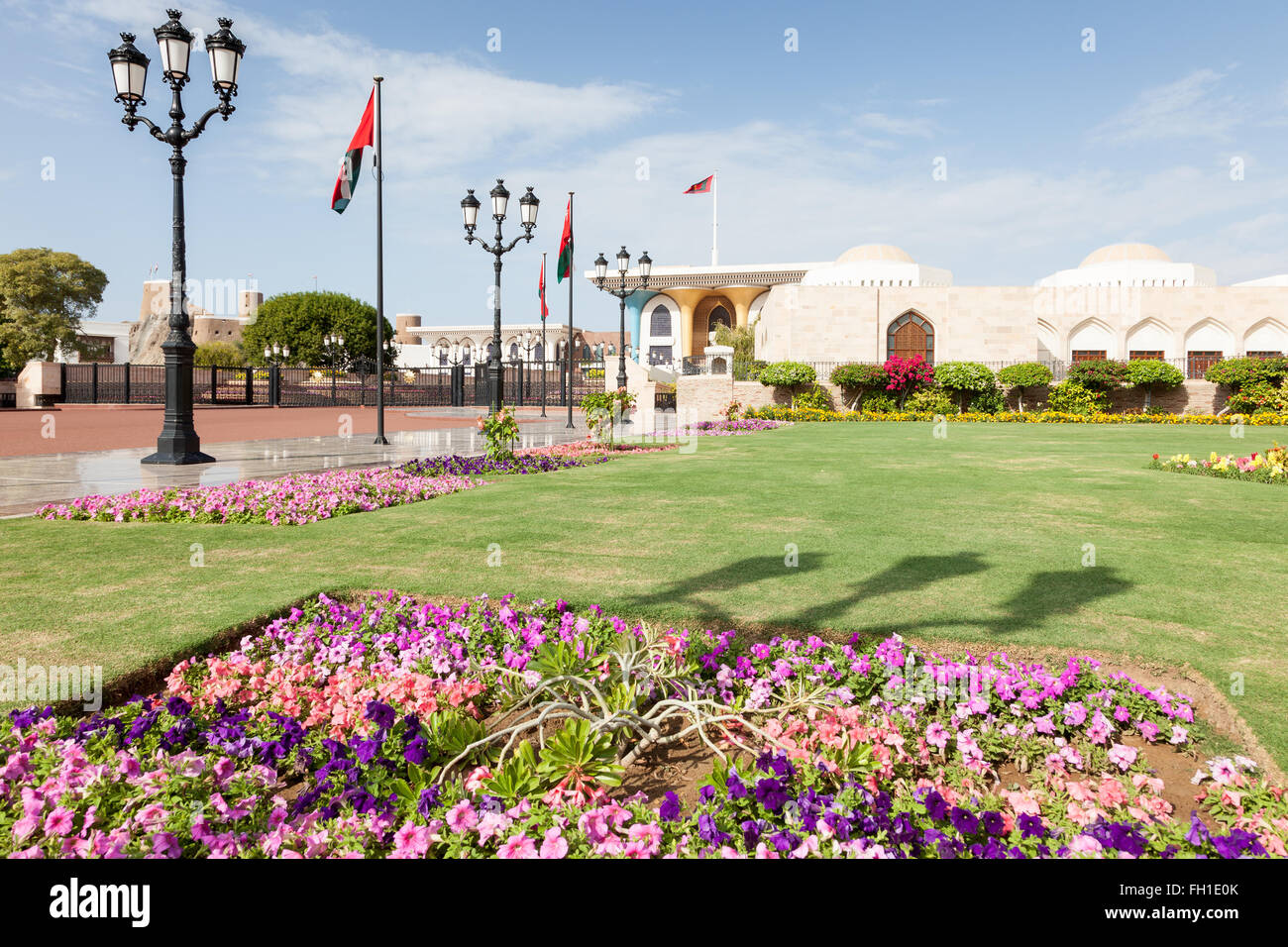 Cerimoniale di palazzo del Sultano Qaboos di Oman in Muscat. Il sultanato di Oman, Medio Oriente Foto Stock
