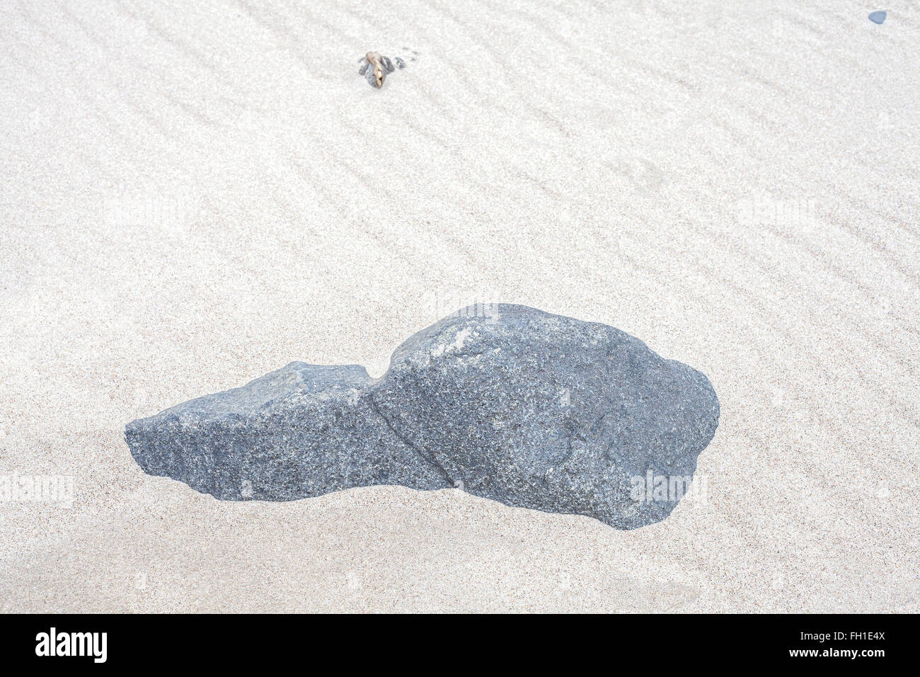 Roccia su una spiaggia, natura astratta sfondo. Foto Stock