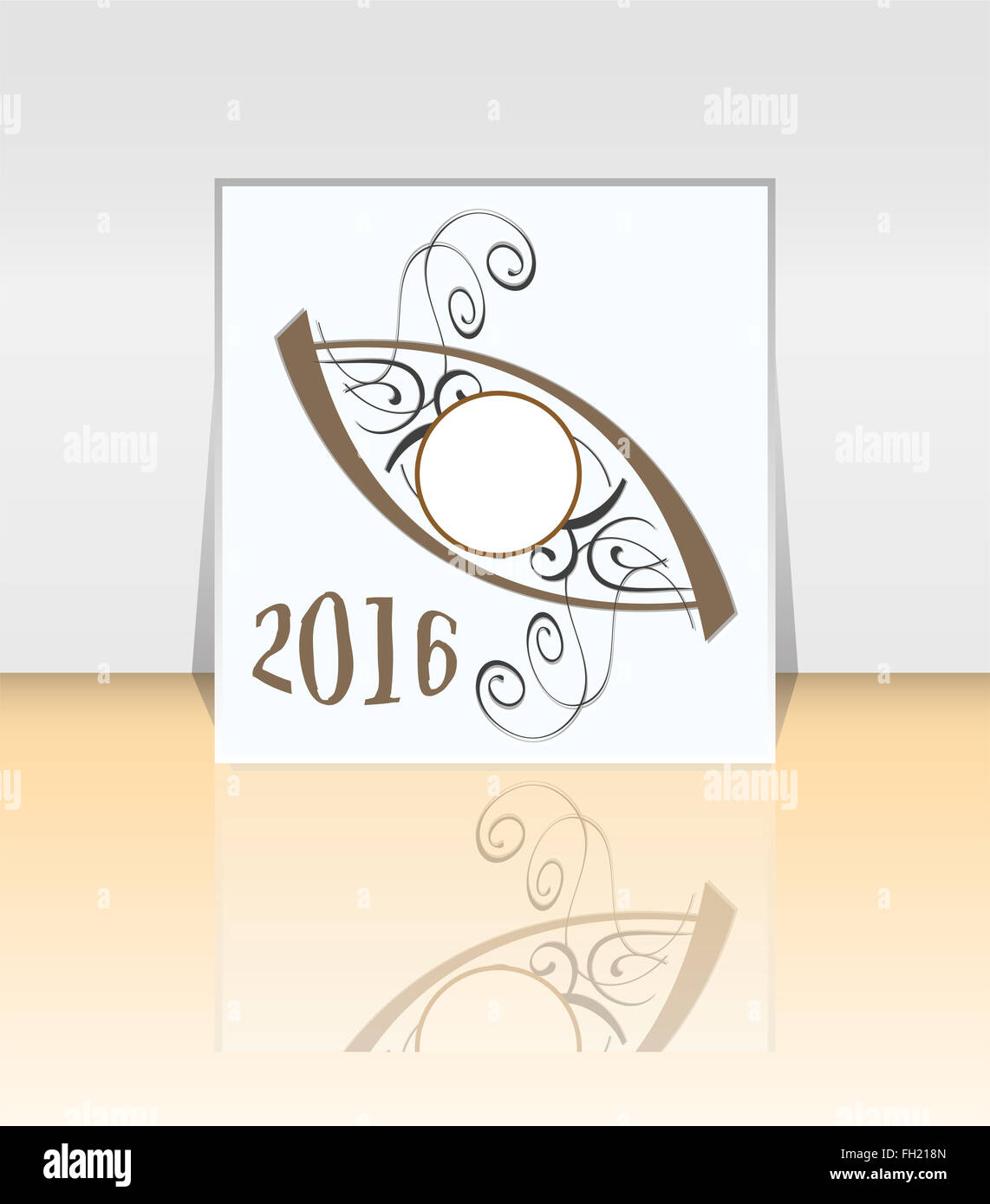 2016 Brochure flyer design modello di impaginazione. stile astratto Foto Stock