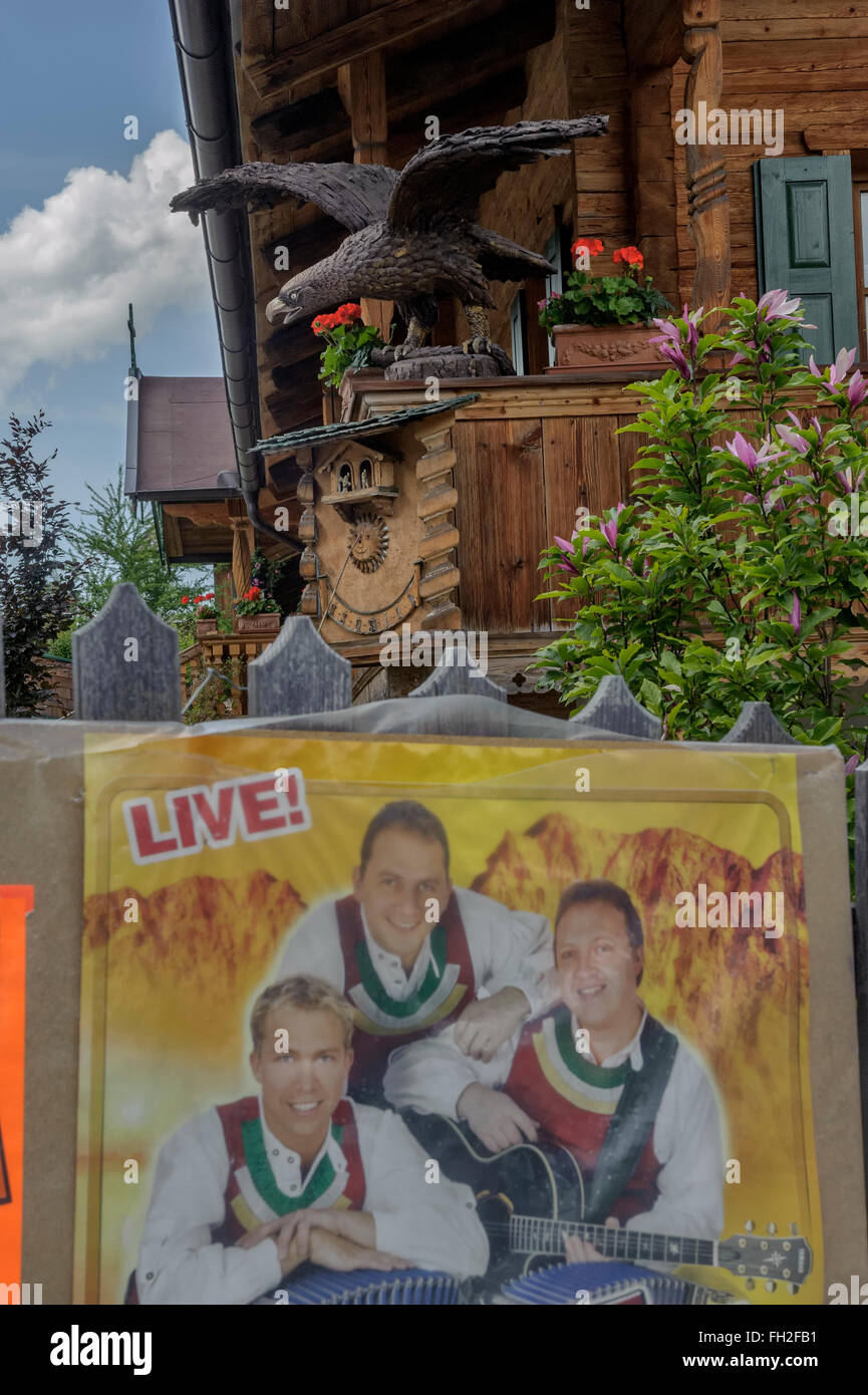 Poster di intrattenimento. Kitzbühel. Austria. Europa Foto Stock