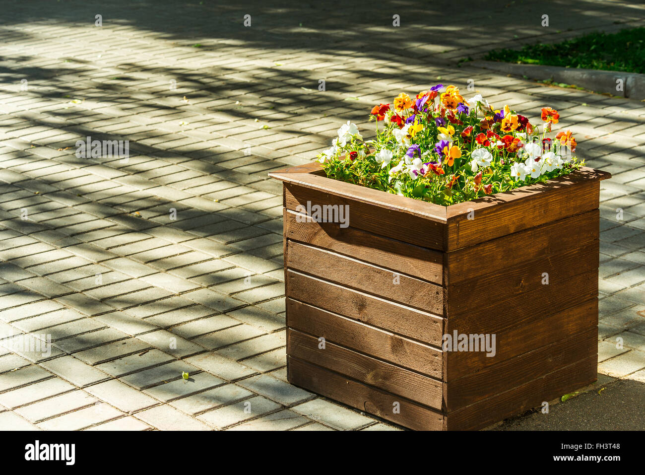 Città aiuola di legno Foto Stock