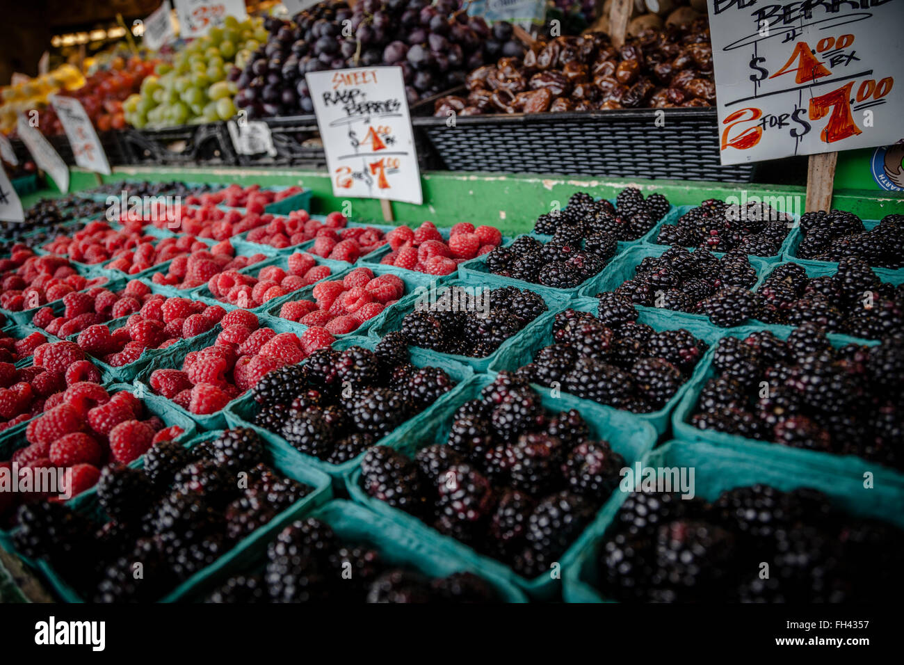 Il Pike Place Market, Seattle, nello stato di Washington Foto Stock