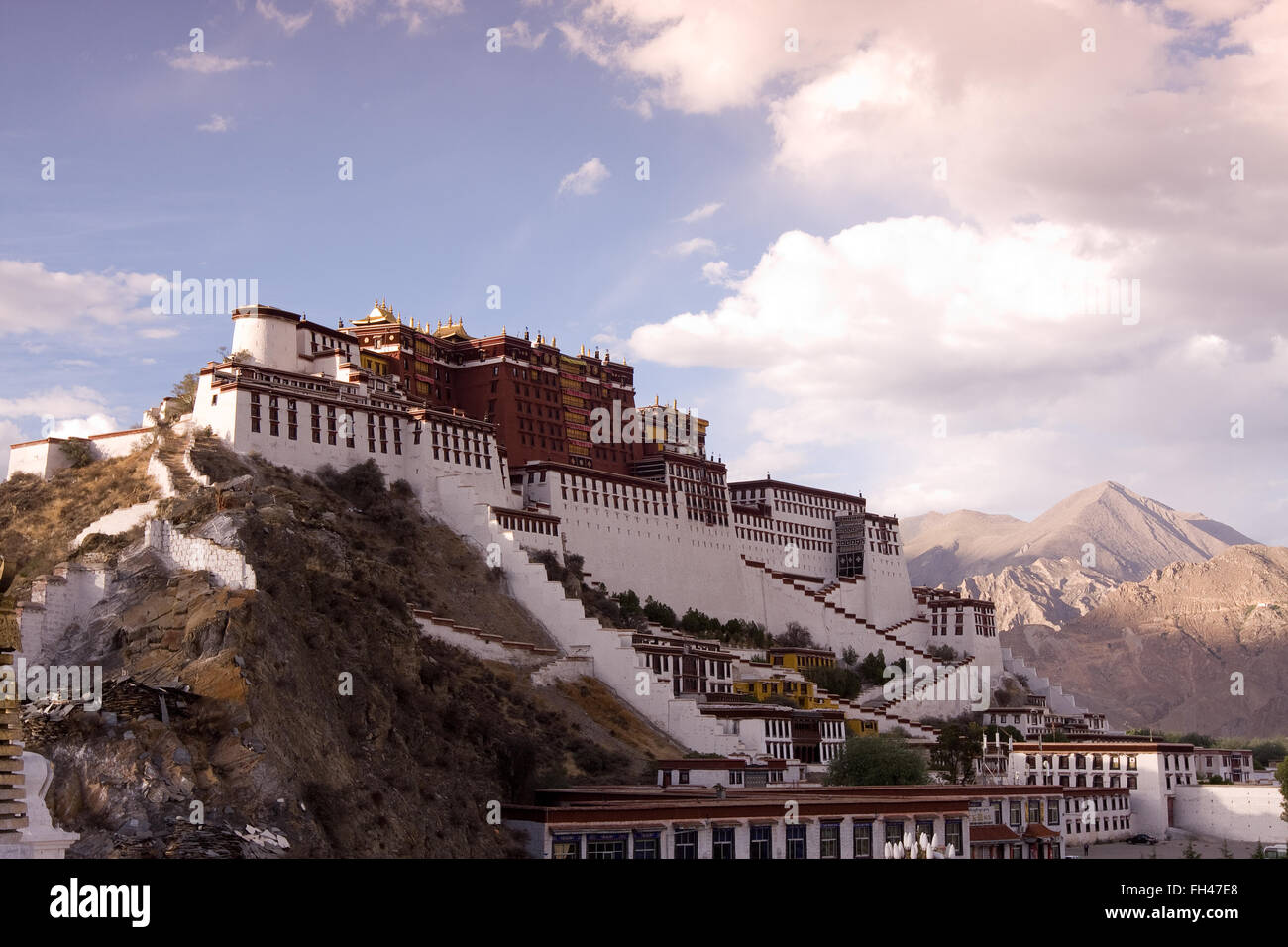 Il palazzo del Potala a Lhasa Foto Stock