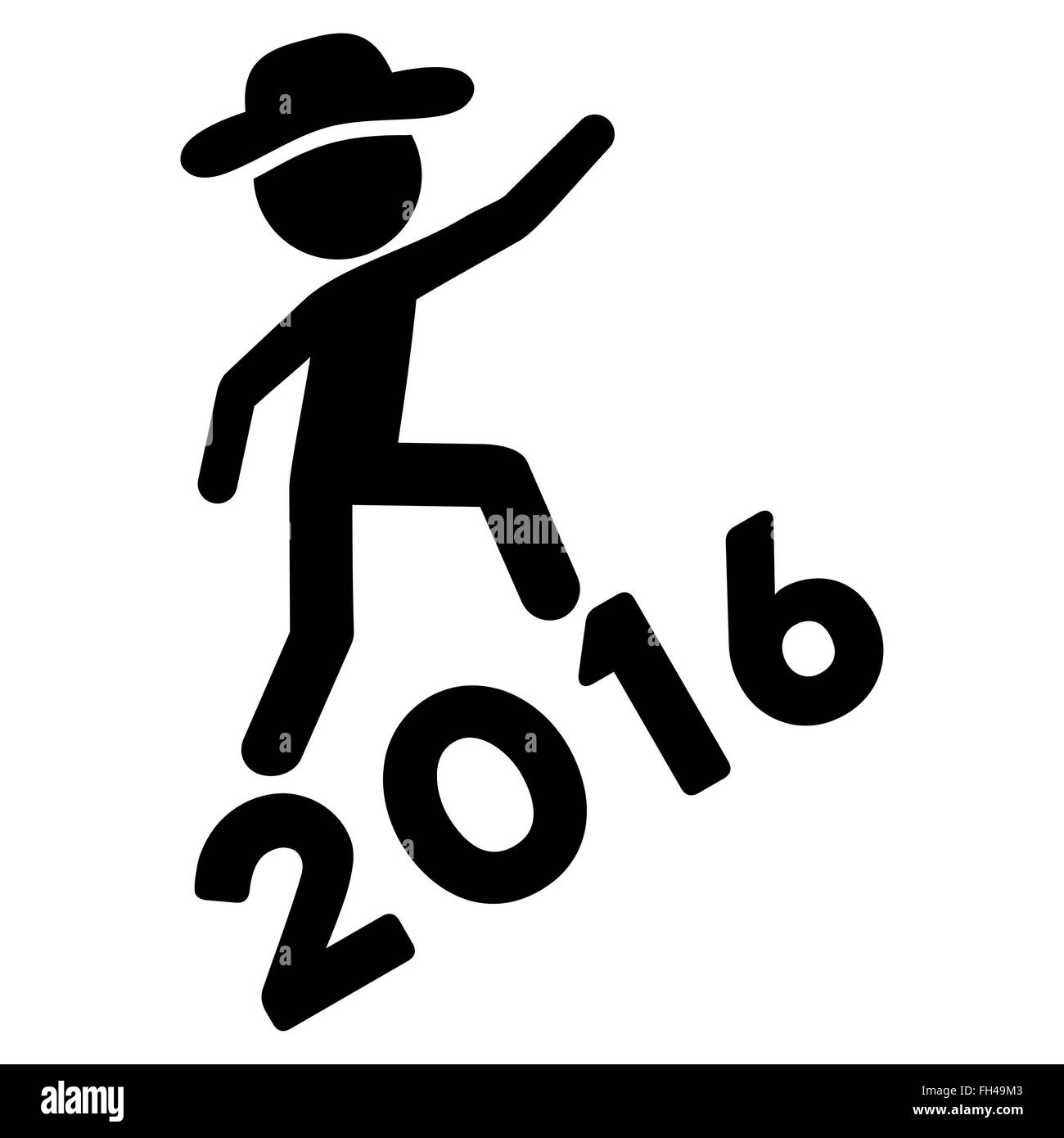 Arrampicata agente icona 2016 Foto Stock