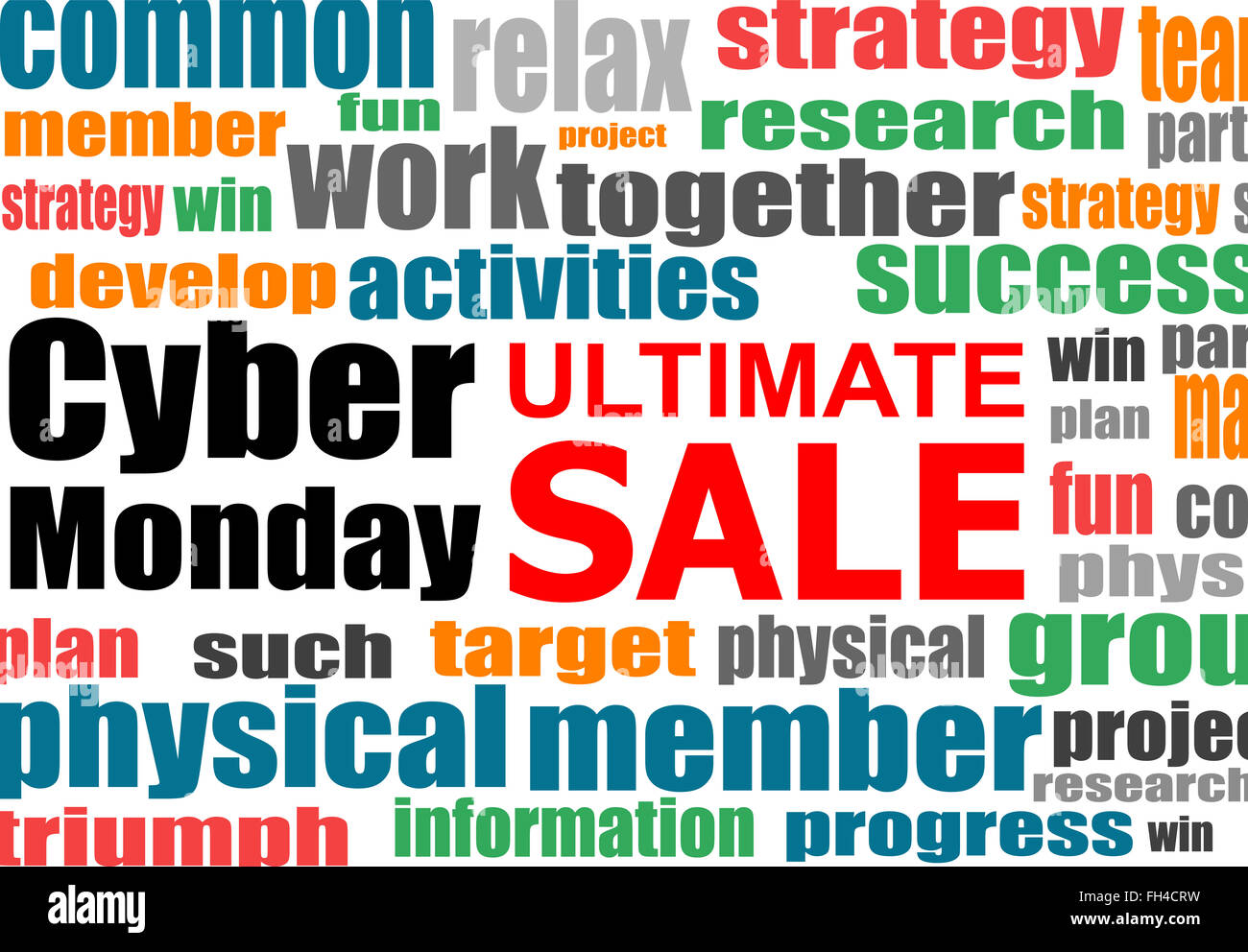 Cyber lunedì banner design. Cyber lunedì il concetto di vendita. Illustrazione Vettoriale Foto Stock