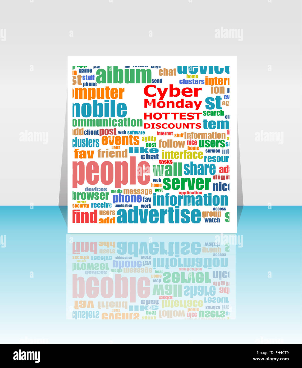 Cyber lunedì banner design. Cyber lunedì il concetto di vendita. Illustrazione Vettoriale Foto Stock