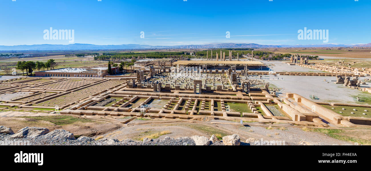 Panorama di Persepolis - Iran Foto Stock