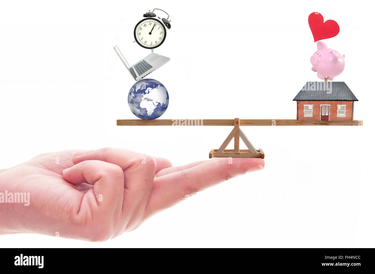 Lavoro di una vita di equilibrio Foto Stock