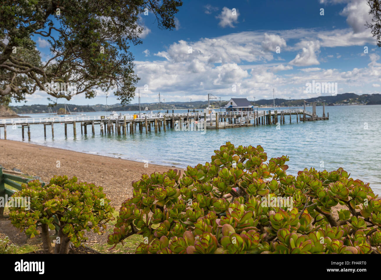 Russell vicino a Paihia, Bay of Islands, Nuova Zelanda Foto Stock