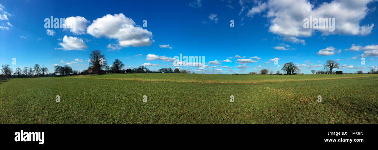 Farmland vista in North Yorkshire nel Regno Unito Foto Stock