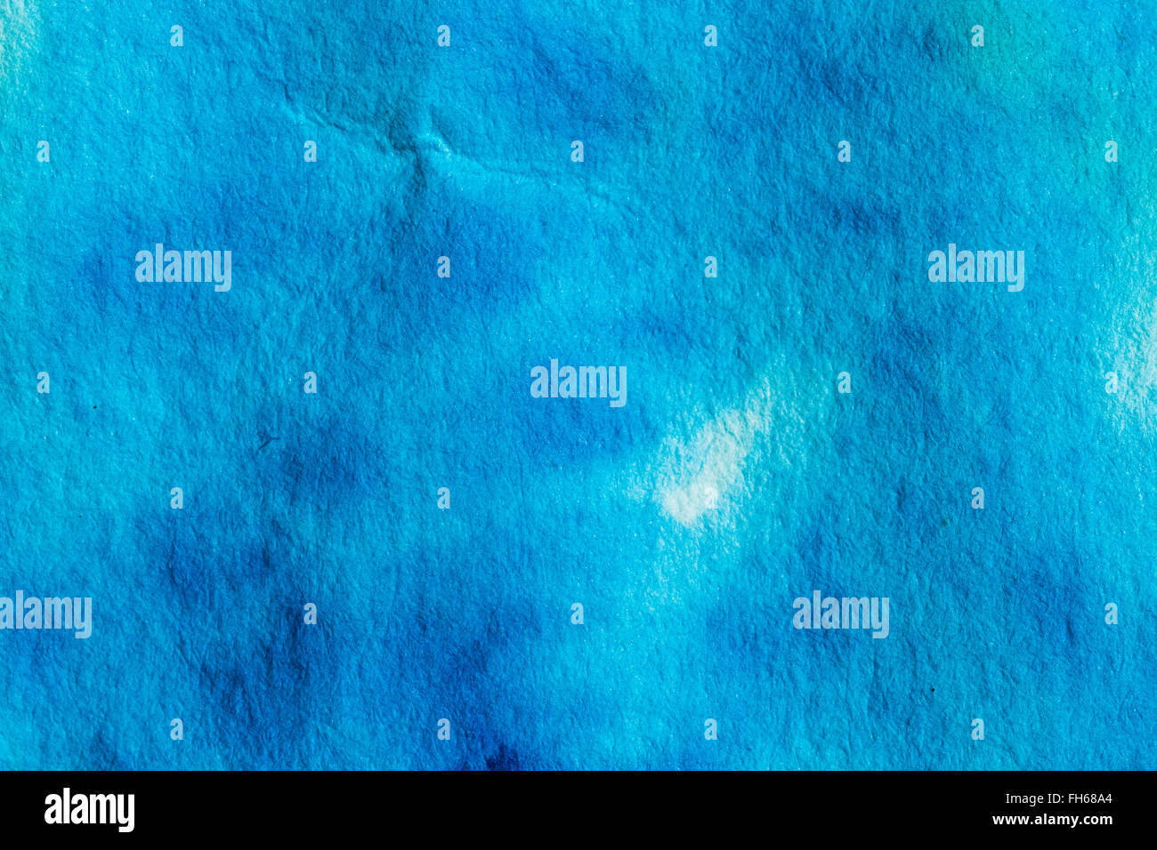 Acquerelli astratti blu sullo sfondo. Vibrant Blue e colori ciano. Foto Stock