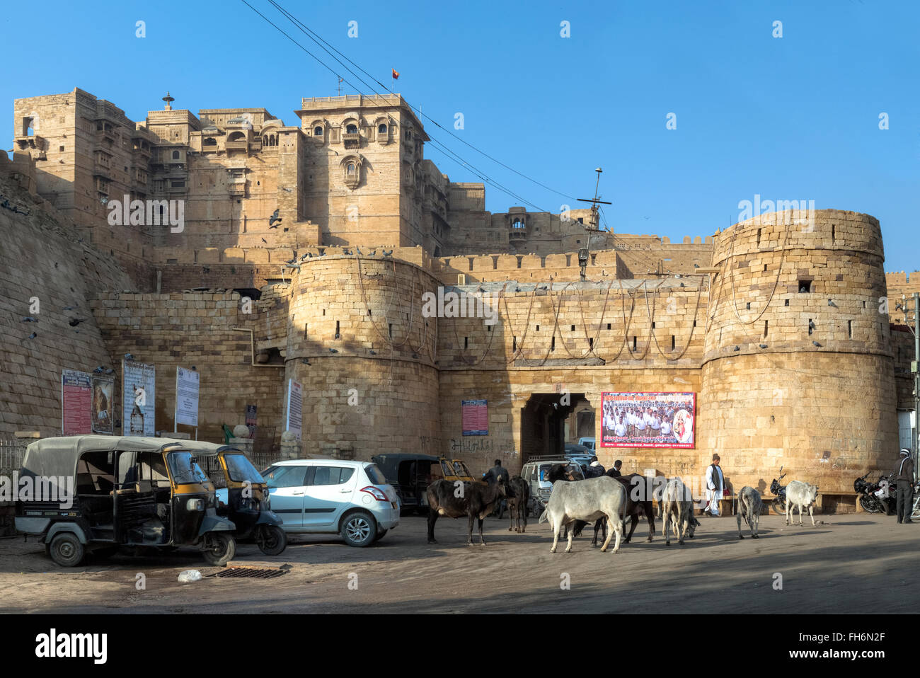 Jaisalmer Fort, Rajasthan; India; Asia; Foto Stock