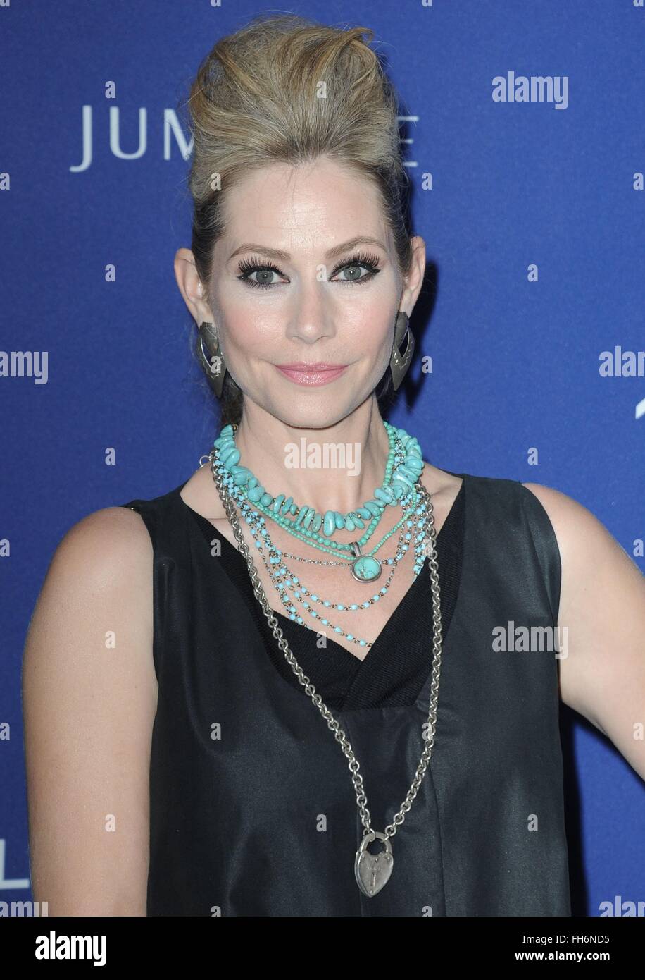 Meredith Monroe presso gli arrivi per il XVIII Costumisti Guild Awards, il Beverly Hilton Hotel di Beverly Hills, CA, 23 febbraio 2016. Foto di: Dee Cercone/Everett Collection Foto Stock