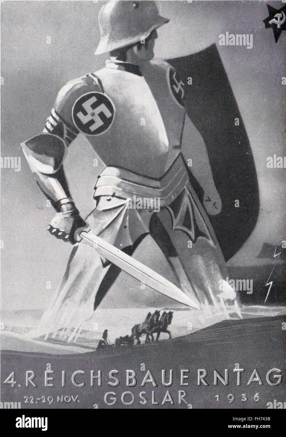 Reichsbauerntag - Tedesco Propaganda nazista Poster - 1936 Foto Stock