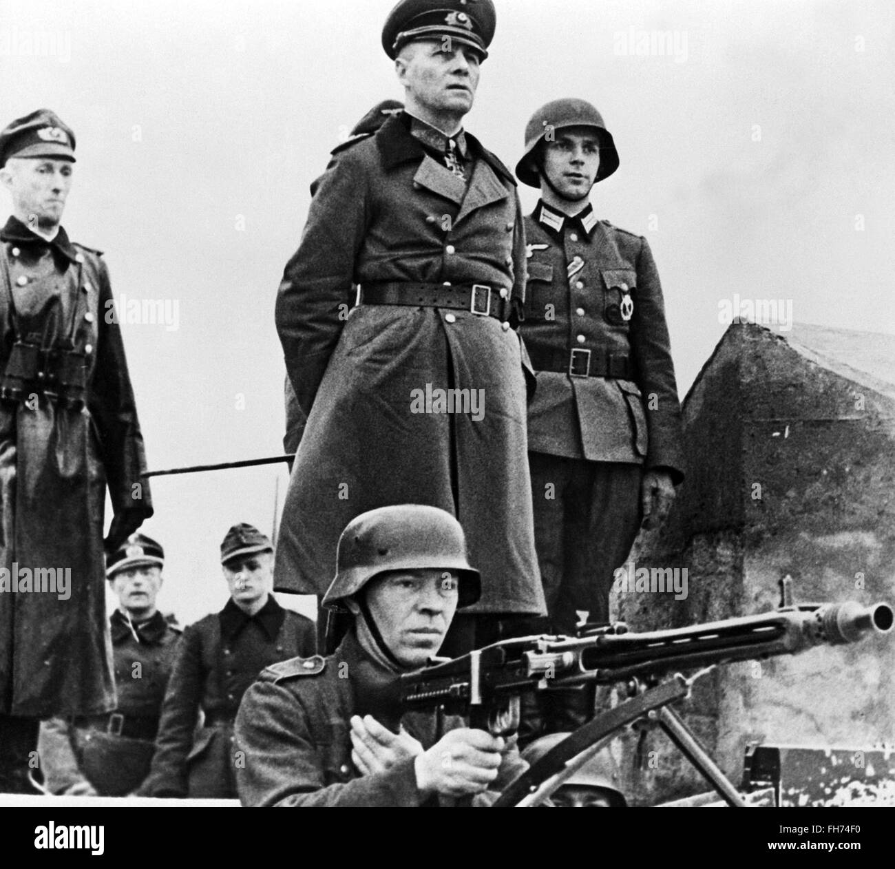 Rommel sulla parte anteriore dell'Atlantico - Tedesco Propaganda nazista Poster - SECONDA GUERRA MONDIALE Foto Stock