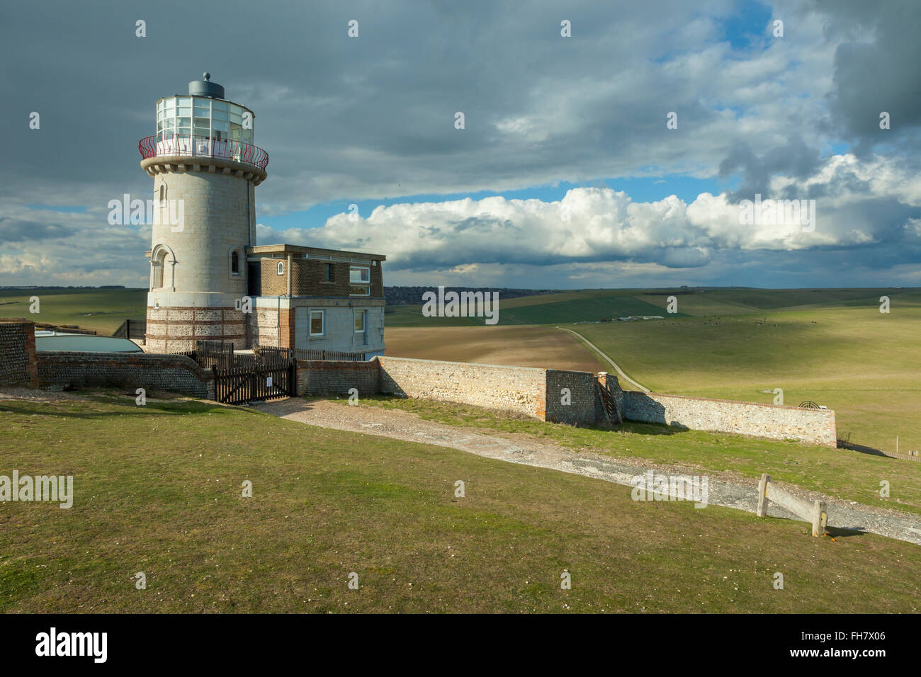 Pomeriggio a belle tout faro, Beachy Head. South Downs national park. Foto Stock