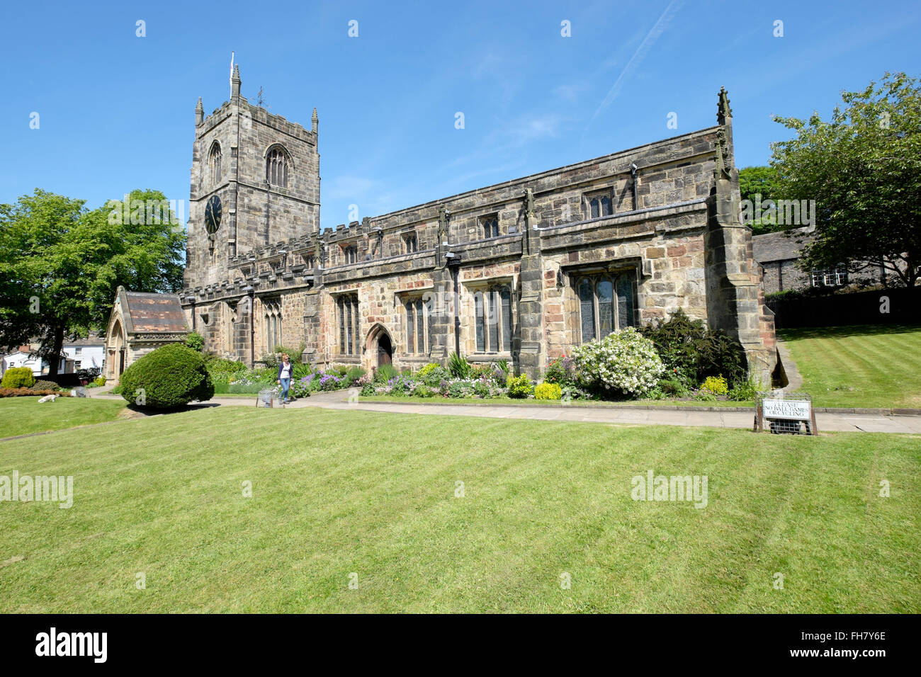 Chiesa della Santa Trinità, Skipton, Yorkshire, Inghilterra Foto Stock