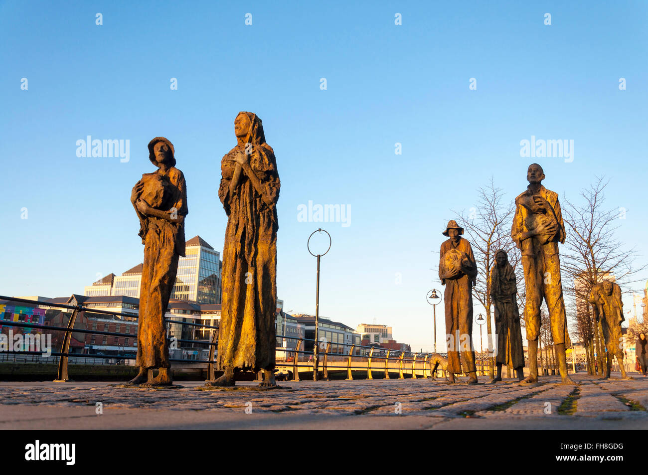 La carestia Memorial, Dublino, Irlanda Foto Stock