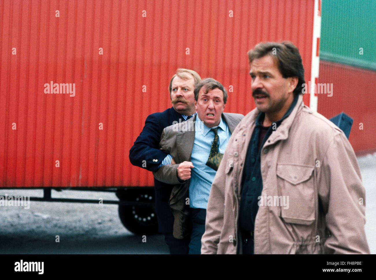 Serie TV " Tatort', episodio "Blutspur', DEU 1989, direttore: Werner Masten, scena con: Eberhard Feik, Vadim Glowna, Götz George, a terze parti Permissions-Neccessary Foto Stock