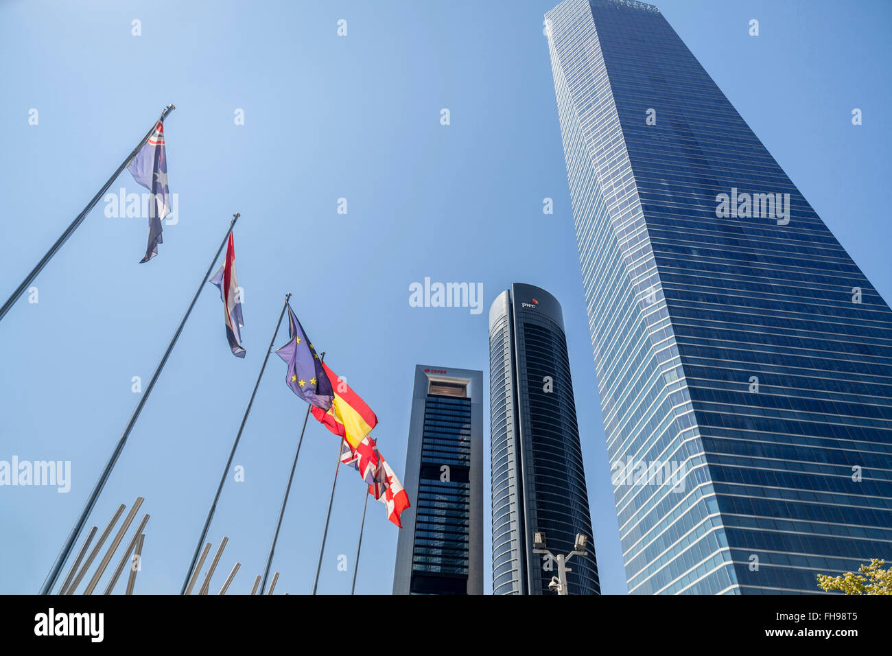 Madrid. Cuatro Torres Business Area. Foto Stock