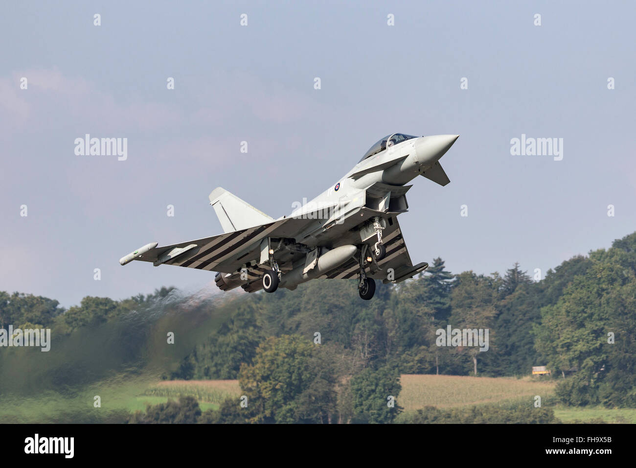 Royal Air Force (RAF) Eurofighter EF-2000 Typhoon multirole fighter aircraft ZK308 Foto Stock