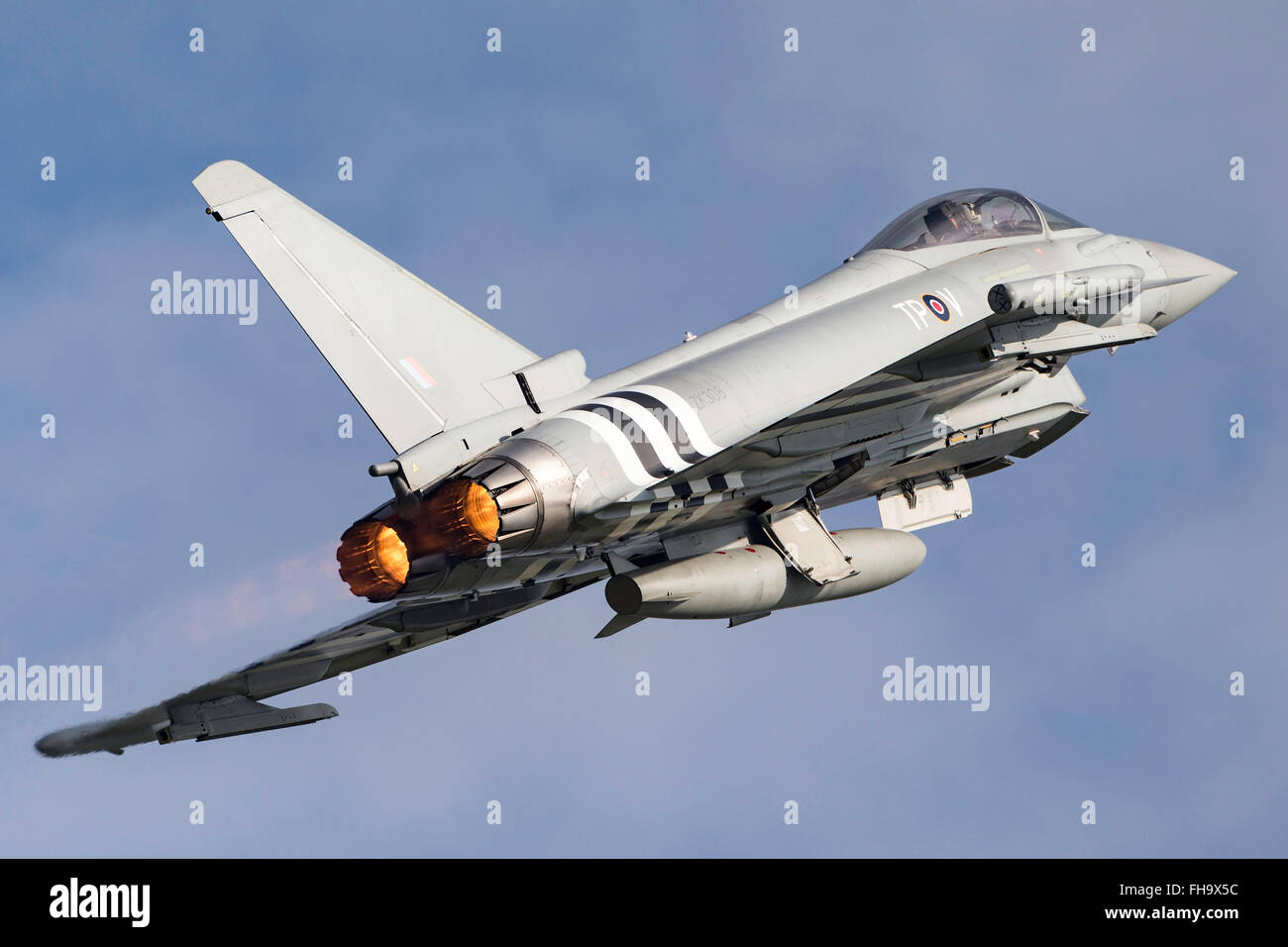 Royal Air Force (RAF) Eurofighter EF-2000 Typhoon multirole fighter aircraft ZK308 Foto Stock