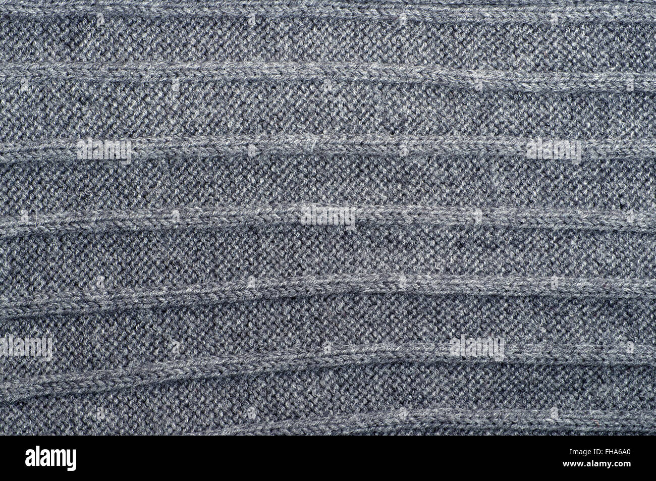 Grigio a strisce sullo sfondo di maglia in dettaglio Foto Stock