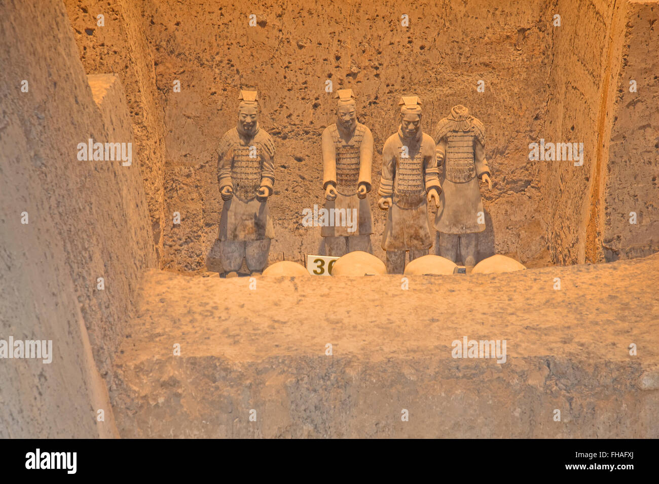 La Dinastia Qin esercito Terra-Cotta od Dreams in XiYang;la Cina anche noto Imperatore Qin del Terracotta;Museo Nazionale sito storico Foto Stock