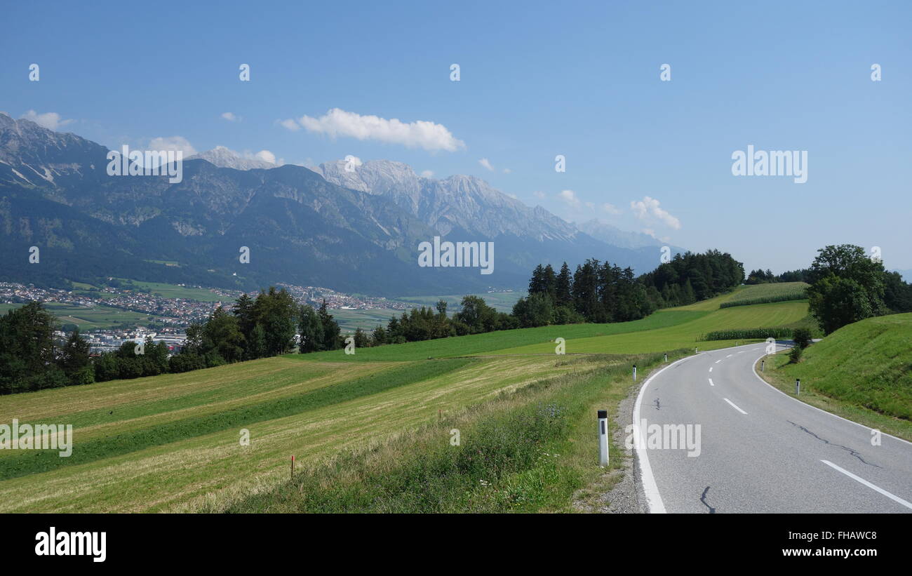 Vista di Innsbruck, in Tirolo, Austria Foto Stock